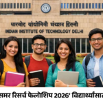 IIT दिल्लीत ‘समर रिसर्च फेलोशिप 2026’ विद्यार्थ्यांसाठी सुवर्णसंधी!